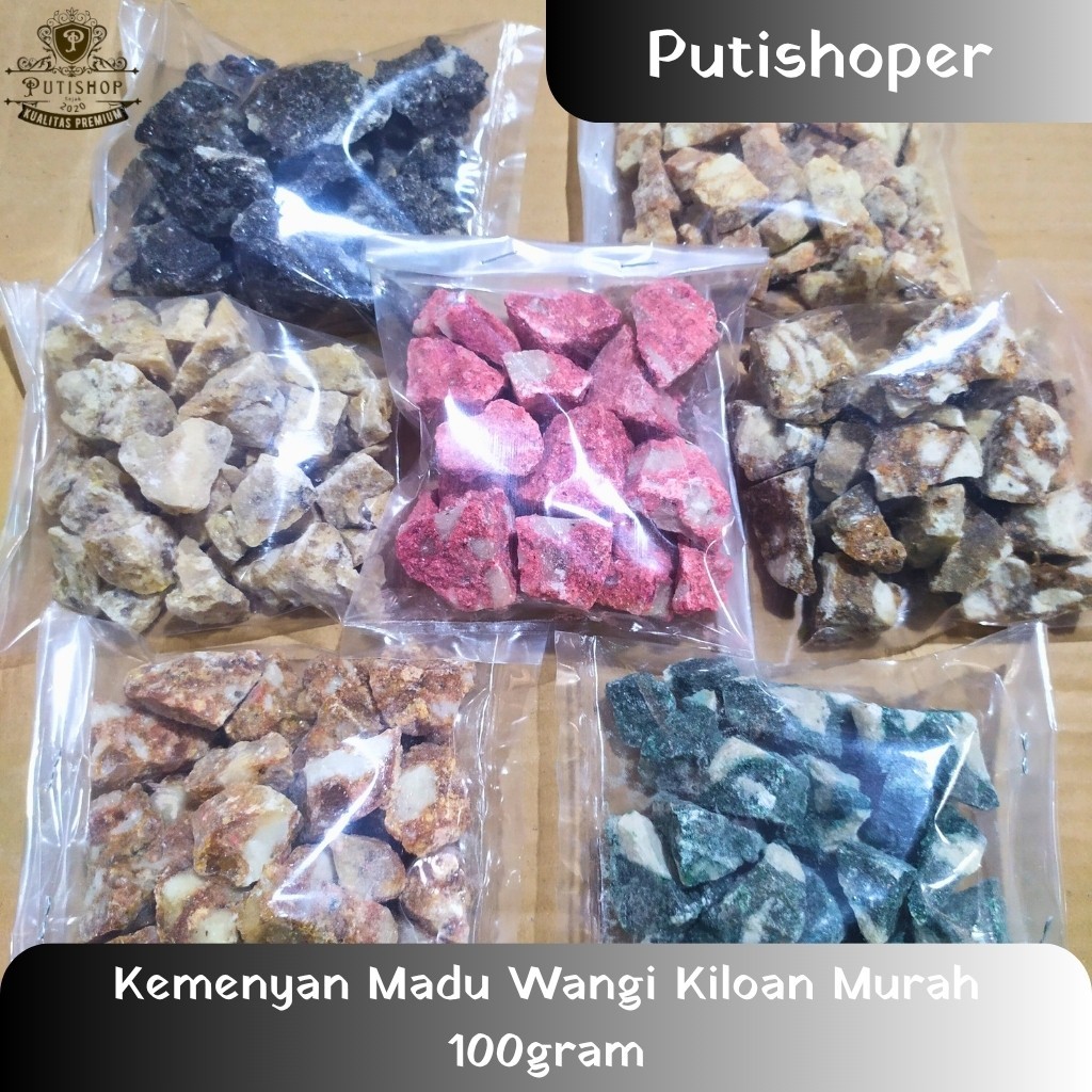 Kemenyan Madu Wangi Kiloan Murah 100gram Menyan 7 Warna
