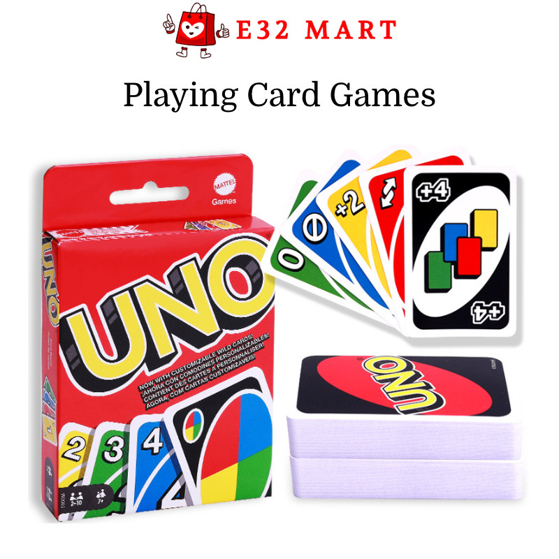 E32 - Mainan Kartu Uno | Playing Card | Mainan Kartu Keluarga | Uno Merah