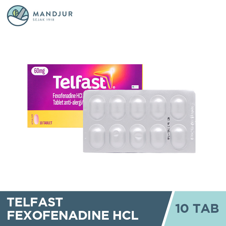 Telfast 60 Mg 10 Tablet - Obat Rhinitis Alergi