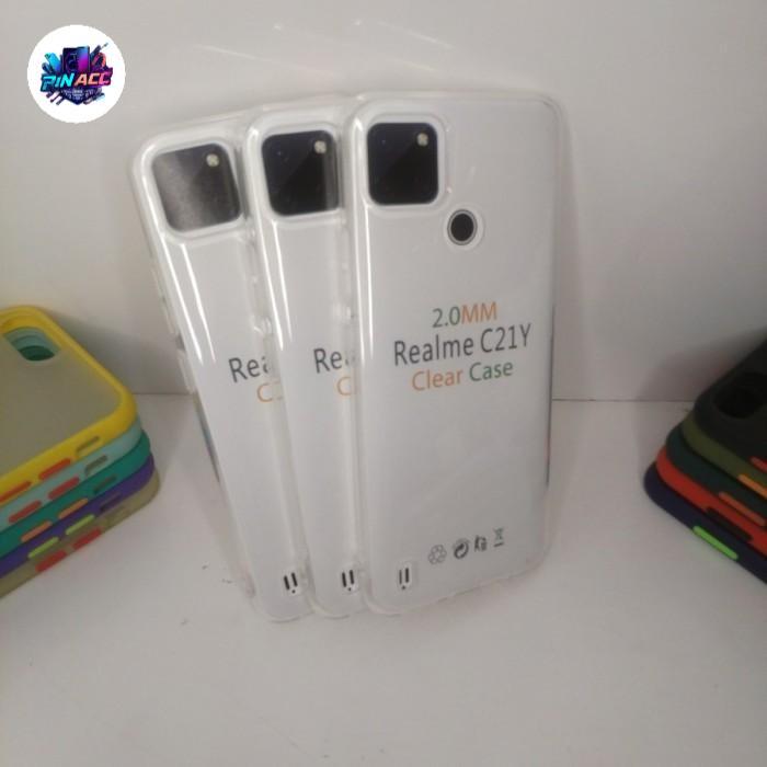 Softcase Transparan Untuk Realme C21Y Casing Bening Clear Case Polos Cover Protector Handphone