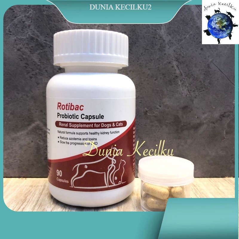 Rotibac Probiotic Kapsul Suplemen Renal / Kidney / Ginjal Kucing Anjing (1 KAPSUL)