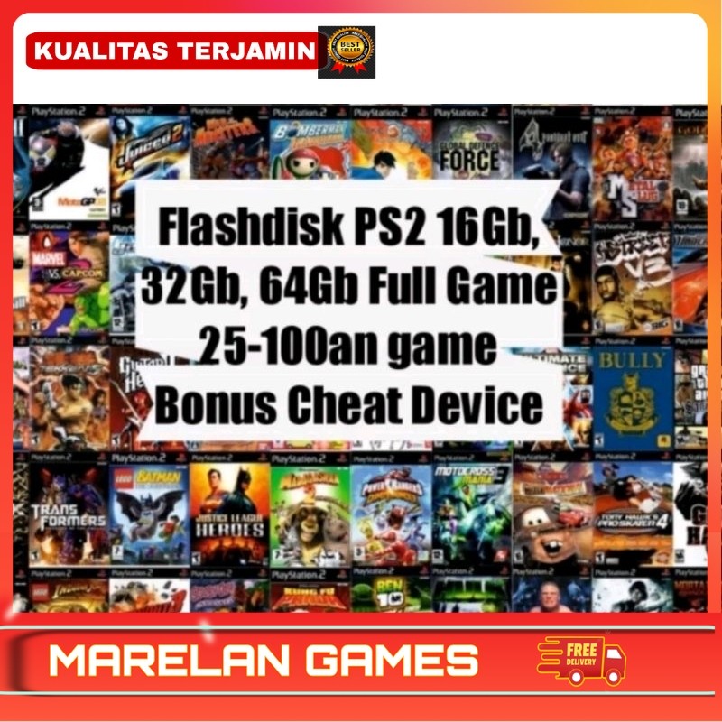 Flashdisk game ps2 16gb 32gb 64gb bebas pilih