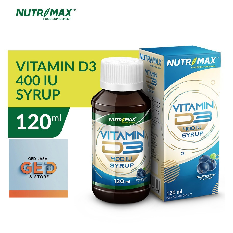 Nutrimax Vitamin Vit D3 Anak Ibu Hamil 400 IU Sirup Suplementasi Vitamin D3 || GED STORE