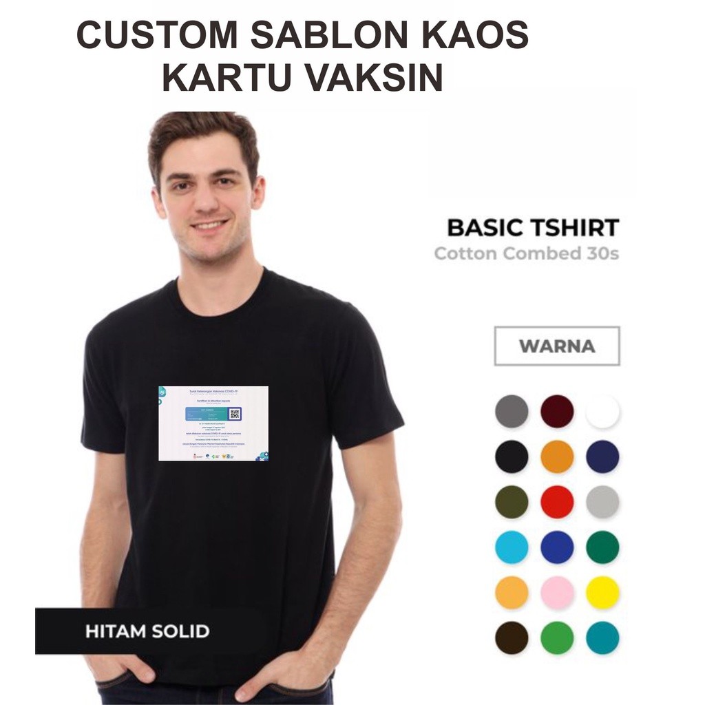 Kaos Vaksin Custom