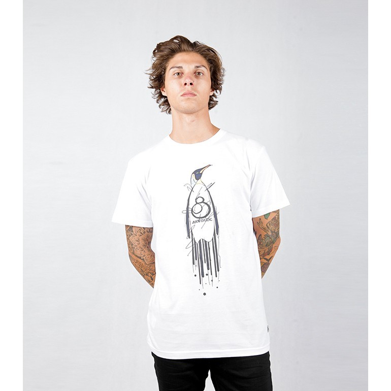 Juice Ematic Kaos Lengan Pendek Pria Putih MELTINGUIN MSTS84403-WHT Planet Surf Kaos Pria Atasan Pri