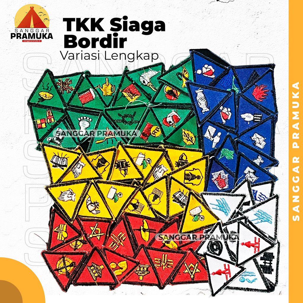 TKK Siaga Wajib & Non Wajib (badge bordir) Tkk Pramuka Siaga | Tkk Pramuka Siaga