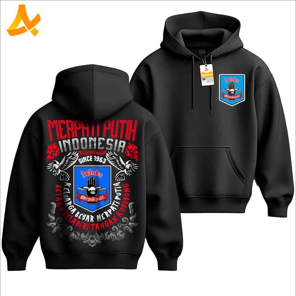 JAKET HOODIE MERPATI PUTIH  BETAKO 1963 Terbaru | Atasan Distro Kaos Silat MP Merpati Putih