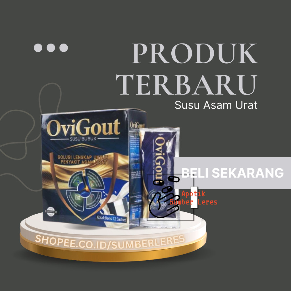 OVIGOUT SUSU ASAM URAT DAN KOLESTEROL ORIGINAL OFFICIAL STORE HERBAL DIABETES KENCING MANIS JANTUNG