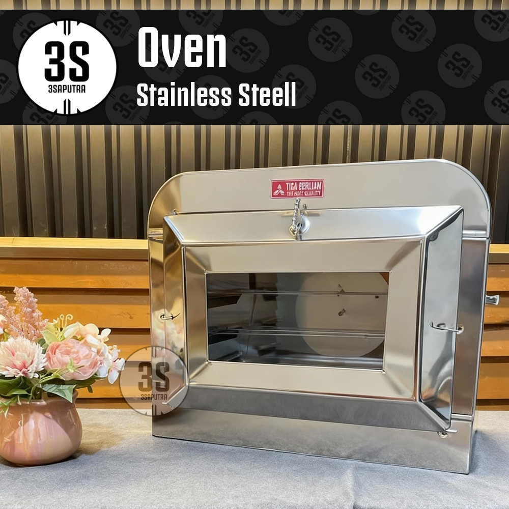 OVEN KOMPOR KUE KERING TIGA BERLIAN STAINLESS STEEL 3 SUSUN TANGKRINGAN DISKON
