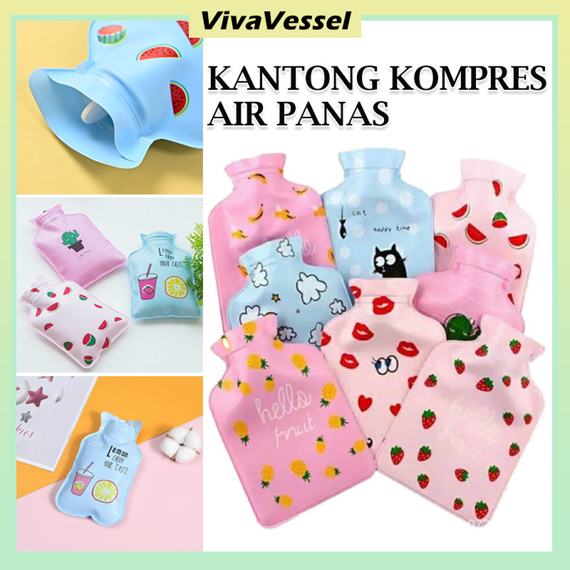 5PCS Kantong Air Alat Kompres Motif Random/ Air Panas Kantung Kompres Demam Dan Nyeri