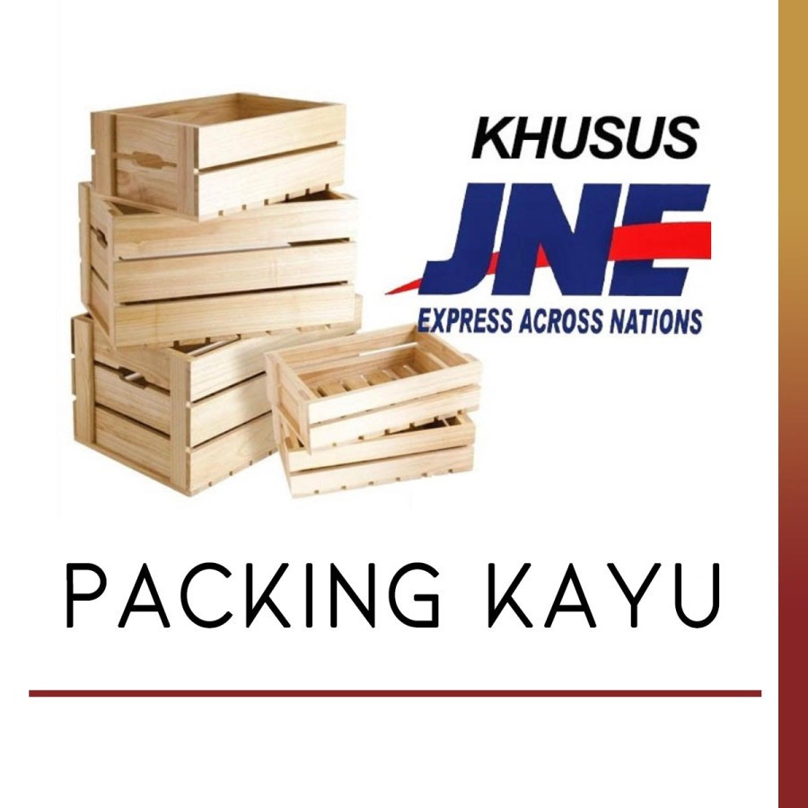 Packing Kayu Laptop Khusus JNE & J&T Cargo