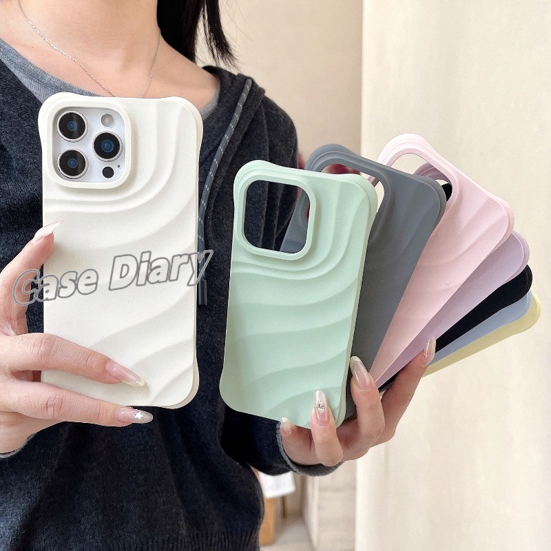 Morandi Silicone Phone Case for IPhone  16 15 Pro Max All Inclusive Anti Drop Soft Casing
