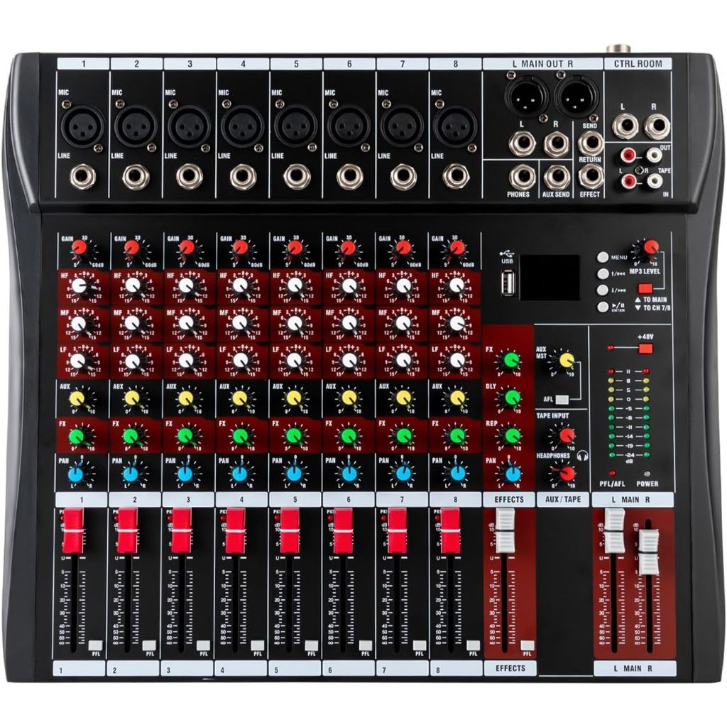 mixer audio 8 channel