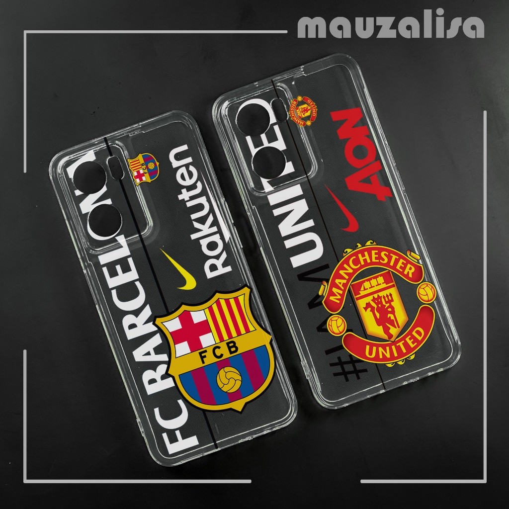 Softcase Oppo A77s / A57 2022 Motif Klub Bola - Casing Barca - Clear Case Mu