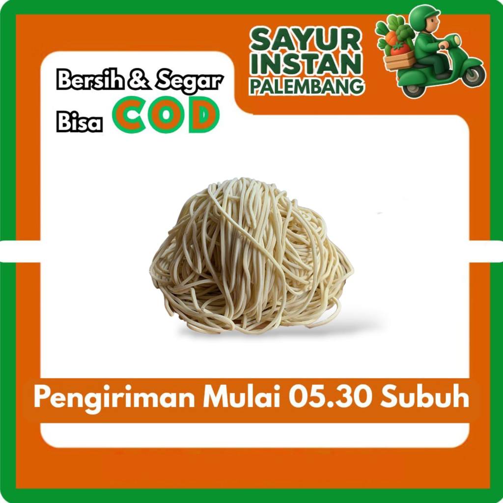 Mie Ayam Mentah 1 Bungkus berat 500 gram - Sayur Instan Palembang