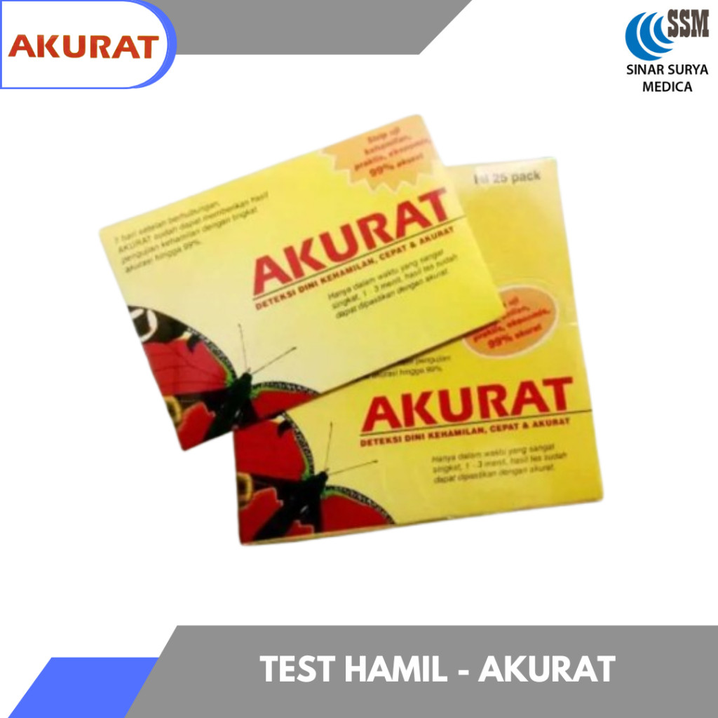 AKURAT - Test pack akurat / test kehamilan strip akurat / testpack akurat sekali