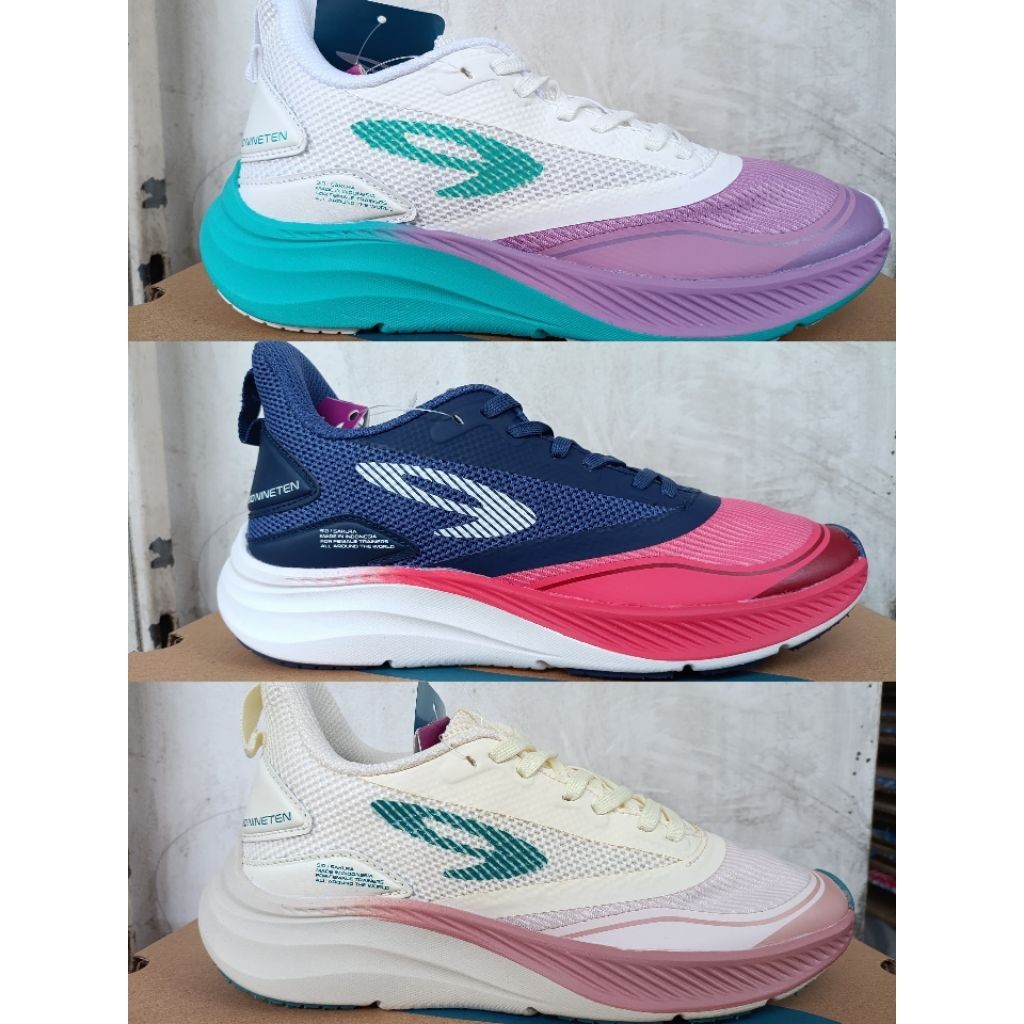 910 nineten Sepatu lari /Running original SAKURA - PUTIH PINK/910 NINETEN SEPATU LARI/ SEPATU RUNNIN
