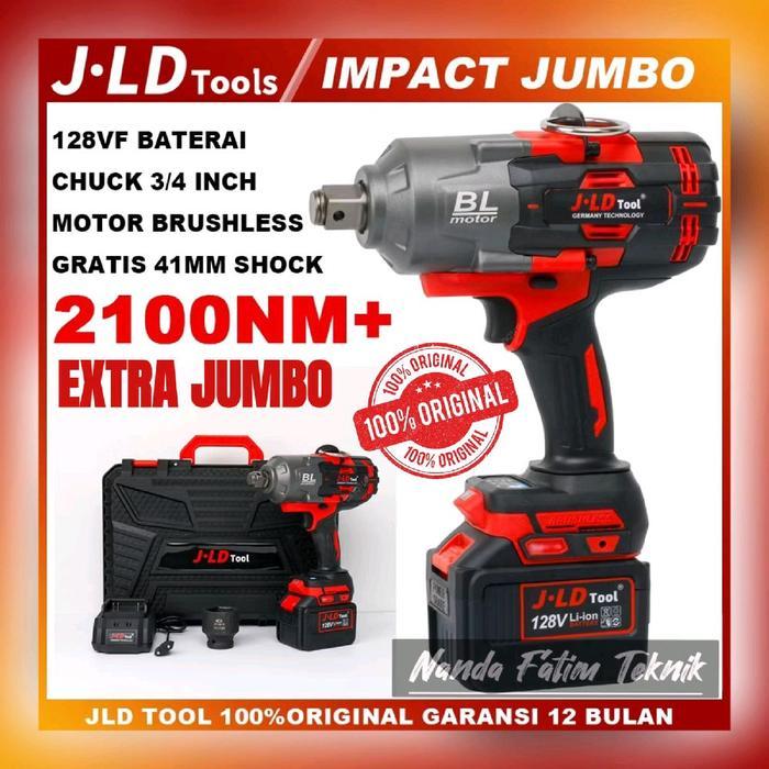 JLD IMPACT WRENCH X-TRA SUPER JUMBO 3/4inch 2100 NM brushless Impact pembuka baut jld impact jumbo T