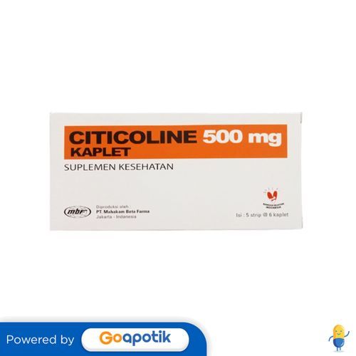 Citicoline Mahakam 500 Mg Box 30 Kaplet