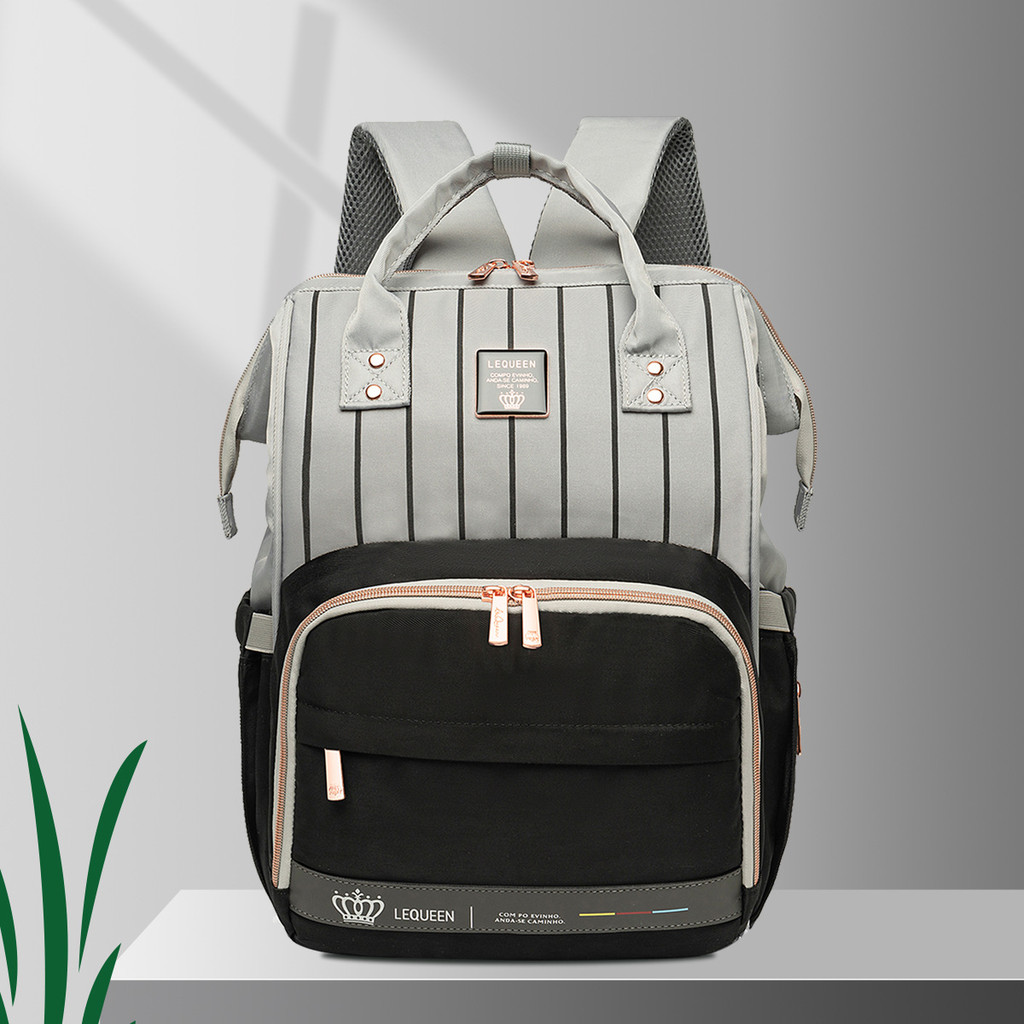 Original LEQUEEN Baby Diaper Bag Backpack Waterproof Mommy Travel Nappy Bag For Baby Care Large Capa