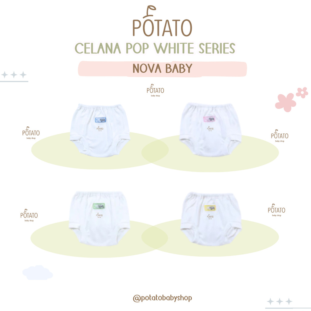 Nova Baby - Celana Pop White Series - Celana Bayi Newborn