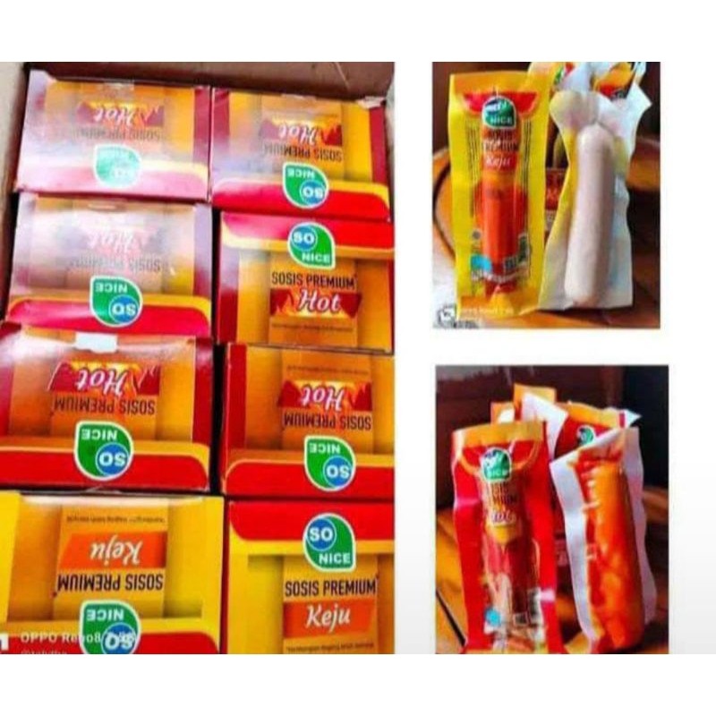 so nice sosis premium siap makan  60 gram 10 pcs