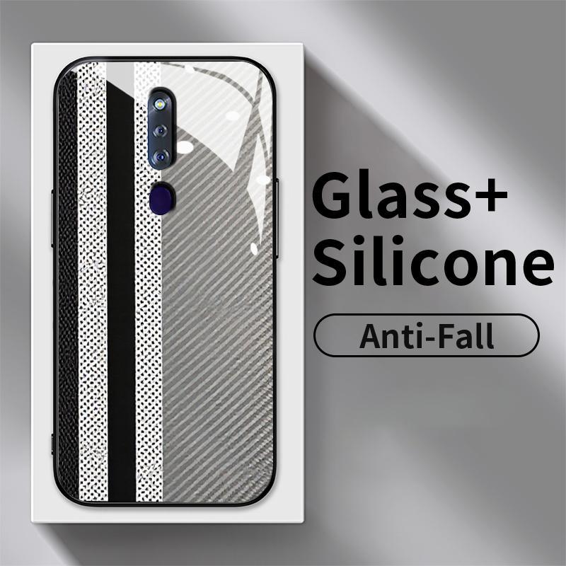 Softcase Glass Case OPPO F11 Pro F9 F5 Youth F7 F15 F17 F19 F19s F1s F21 4G F21s F23 F25 Find X3 Lit