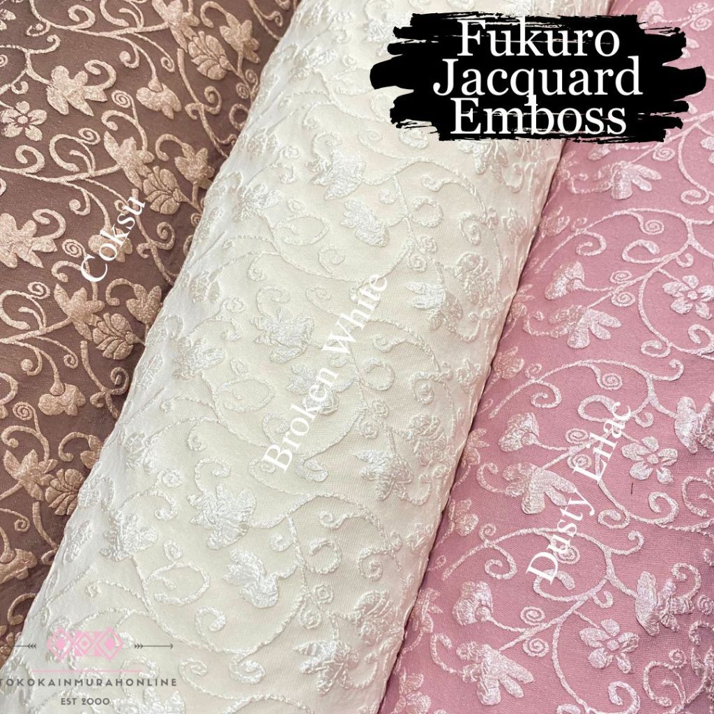 AST - Kain Jaguard Fukuro Emboss Super Kain Kebaya Janggan