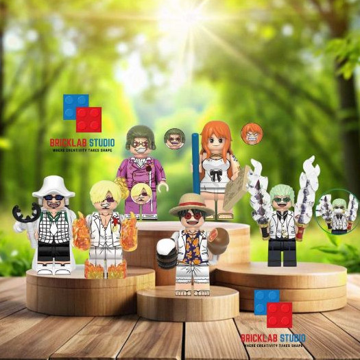 Minifigure  & Gantungan Kunci Action Piece Of Sea/Koleksi One Piece (XH)