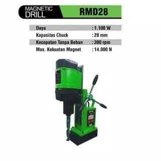Ryu Bor Magnet 28mm Ryu Magnetic Drill RMD28 TEKIRO RYU Mesin Bor