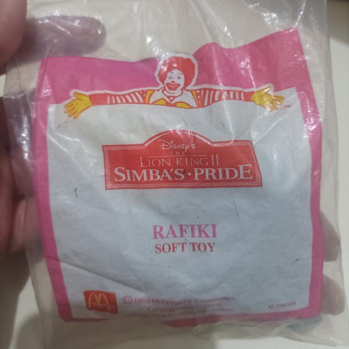 Rafiki Lion King Ii Simba Pride Happy Meal MC Donalds | Soft Toy TaO 