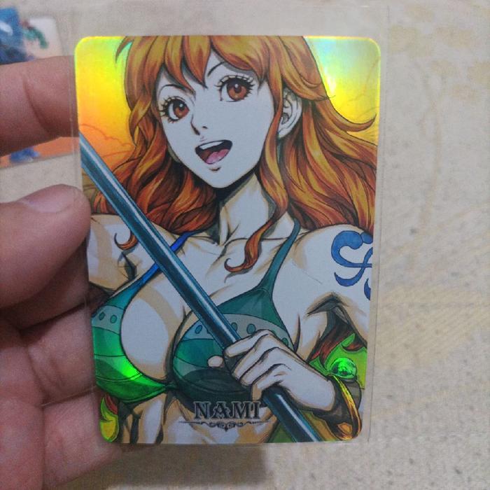 Kartu Artgerm Carddass Masters Nami One Piece 3D Aura Hologram TaO 