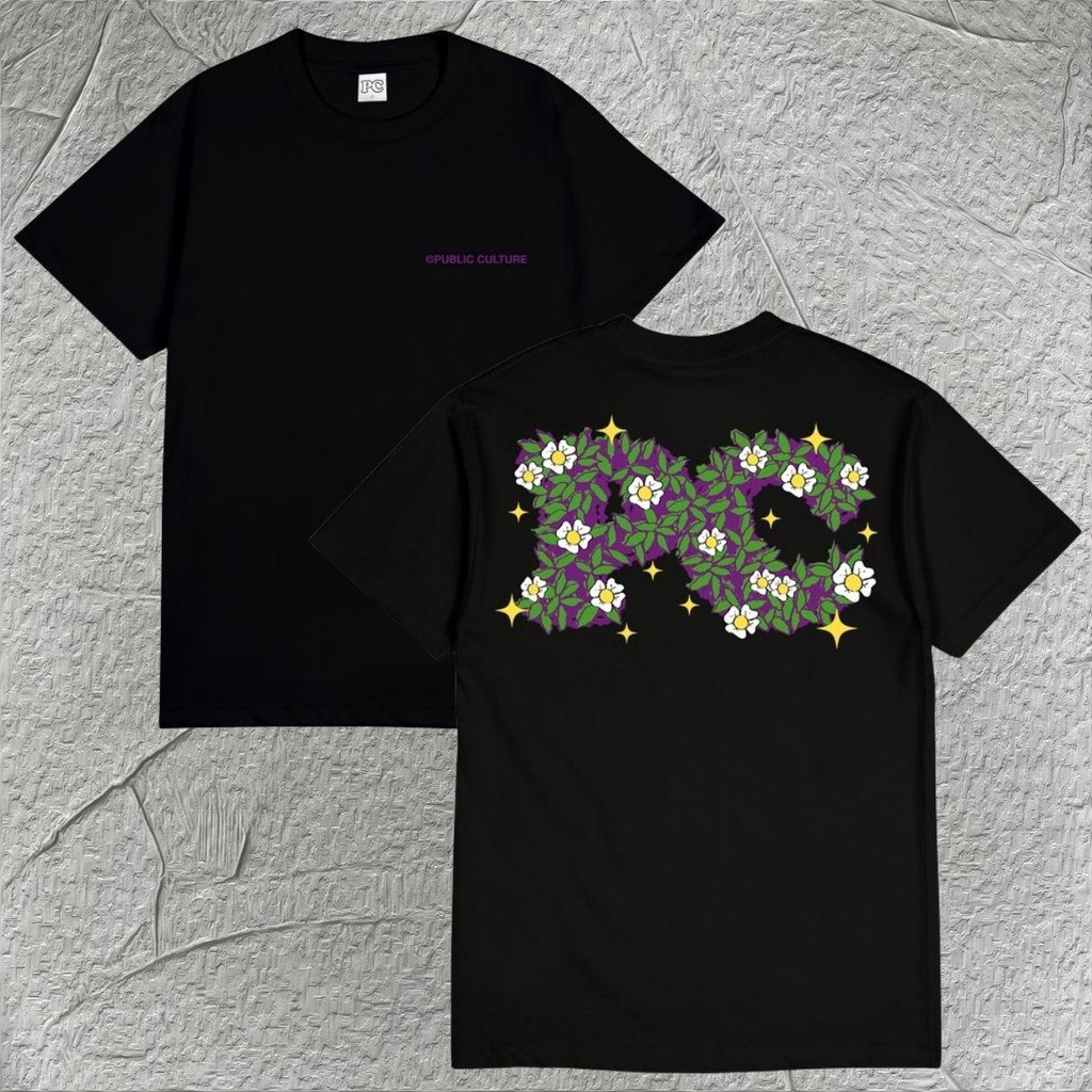 COD  Public Culture - Bloom Tee - Black Fashion T-Shirt