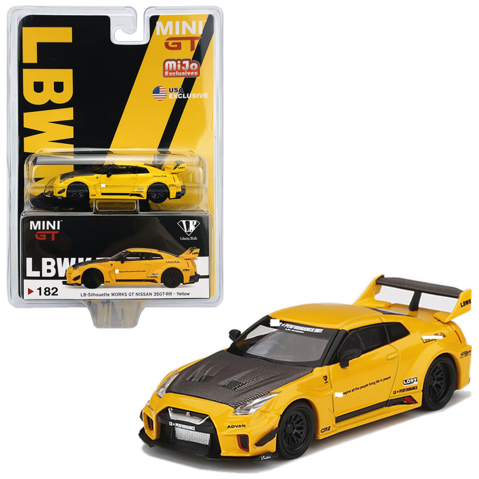 Mini gt 1:64 NISSAN GT-R #182 Collection die cast alloy car model decoration gift