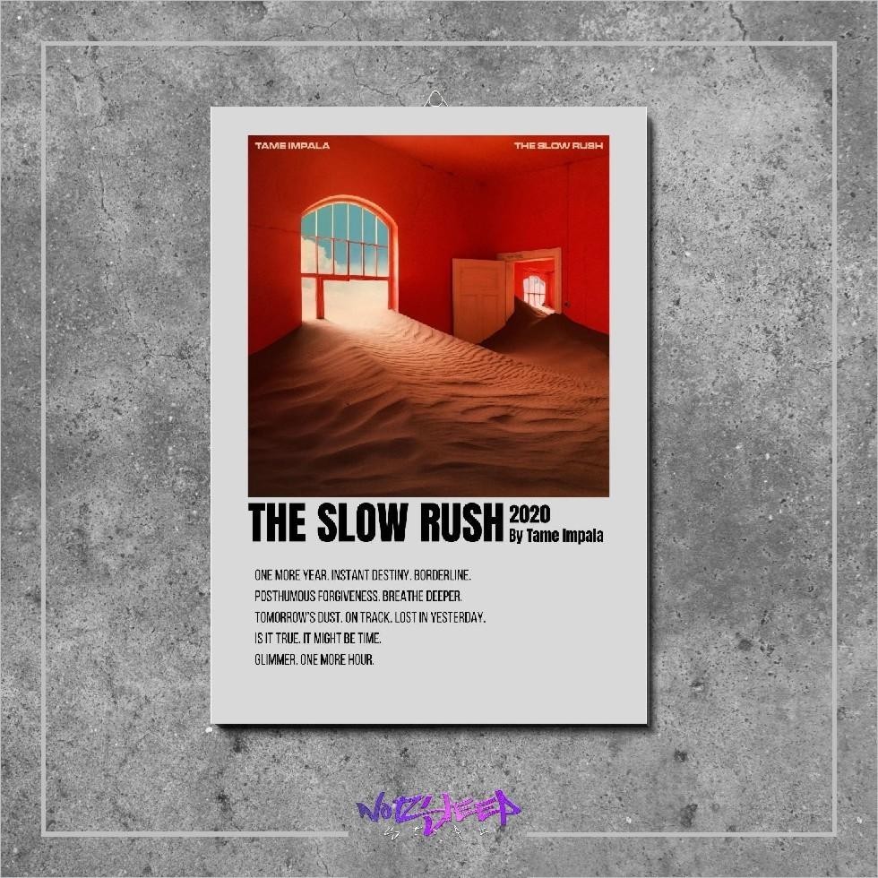 Cover Album Musik  The Slow Rush  Tame Impala   Aesthetic Band slow rock