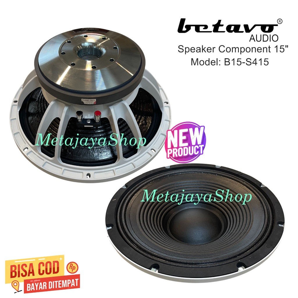 Speaker Component 15 Inch Betavo B15-S415 White Series Voice Coil 4"