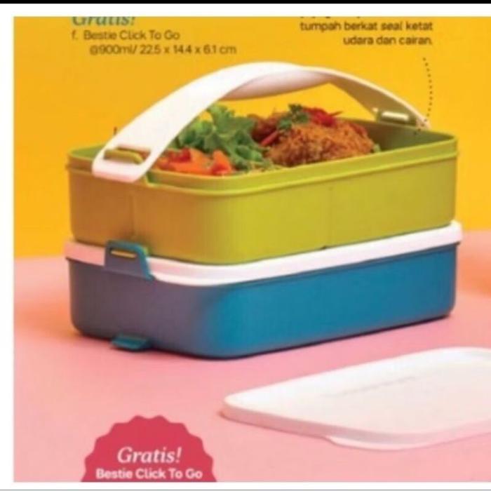 Tupperware rantang susun / tempat makan small click to go