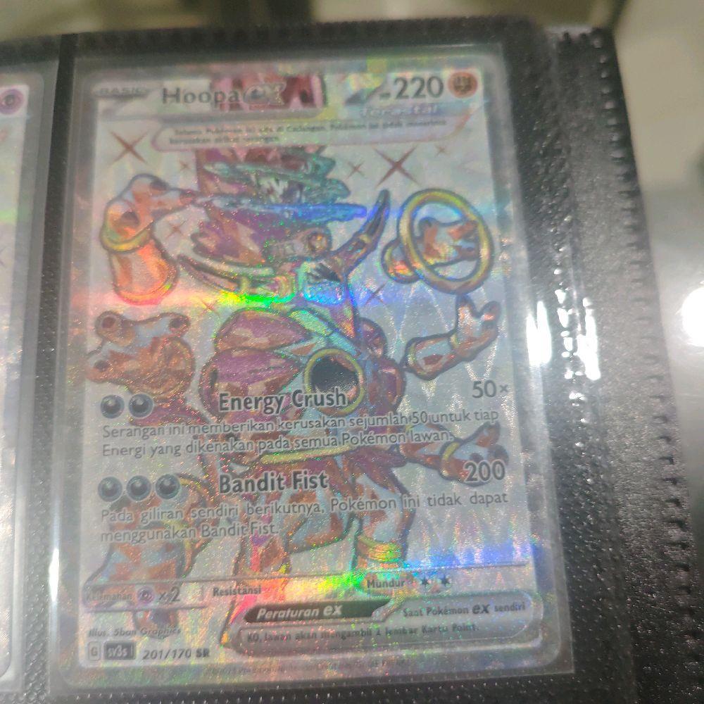 Hoopa Ex sv3s SR 201/170 Kartu Pokemon TCG Original
