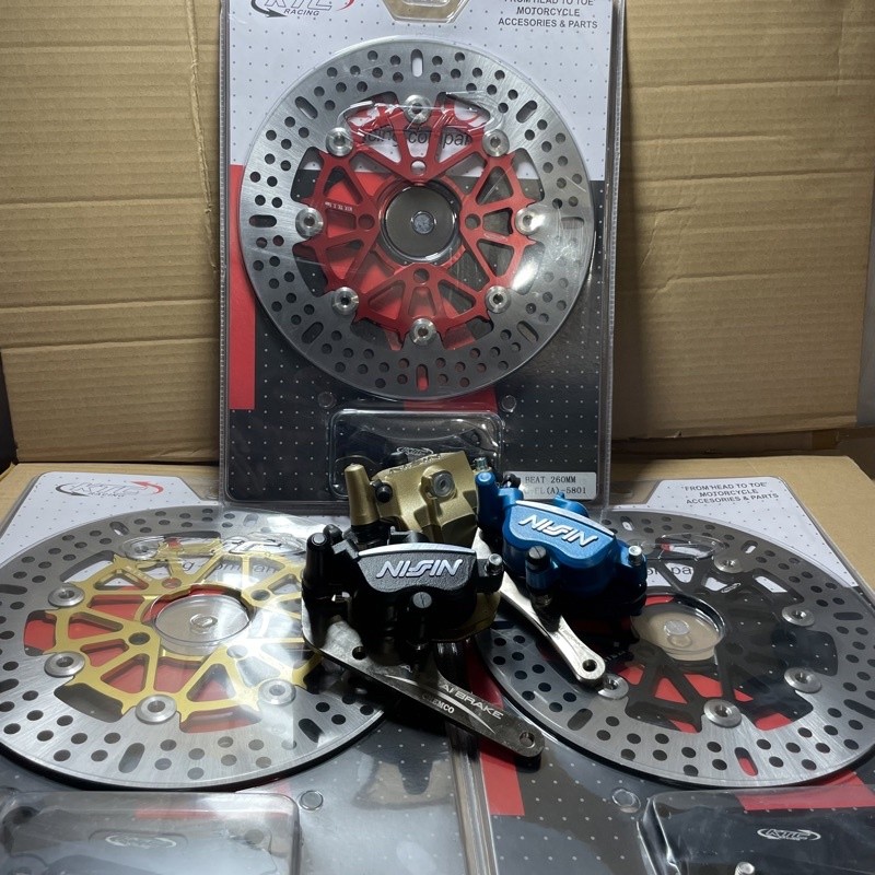 Paketan kaliper nissin samurai 260 piringan ktc 260 Beat Scoopy Vario Beat fi Scoopy fi Vario 125 15