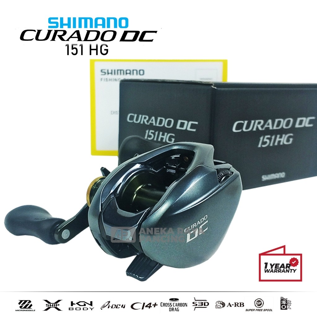 REEL SHIMANO 2022 CURADO DC 201XGHG | REEL SHIMANO BAITCASTING | REEL SHIMANO BAITCASTING HANDLE KIR