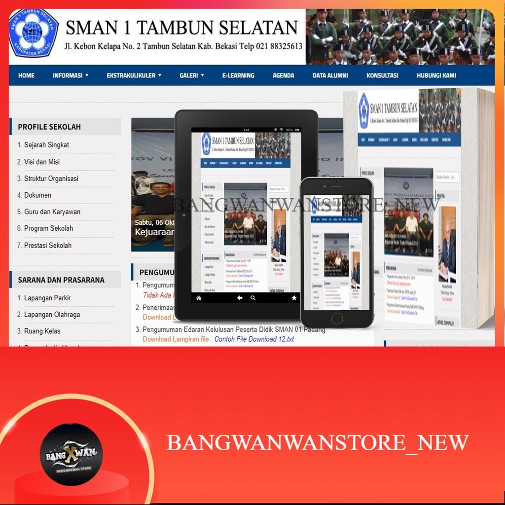 Aplikasi Website Sekolah Responsive Berbasis Website