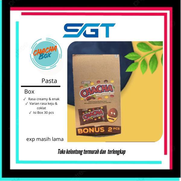 1 Box Delfi Chacha MIlk chocolate dan Kacang 22pcs X 5gr