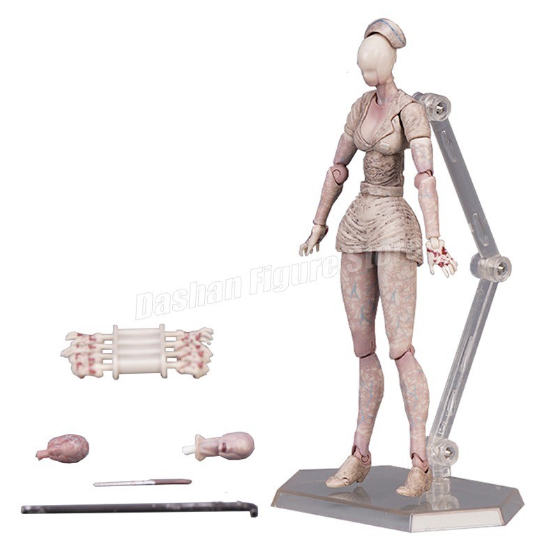 Figma Sp-055 Silent Hill Pyramid Head Action Figure 17cm Red Pyramid Thing Revelation 3D Figure PVC 