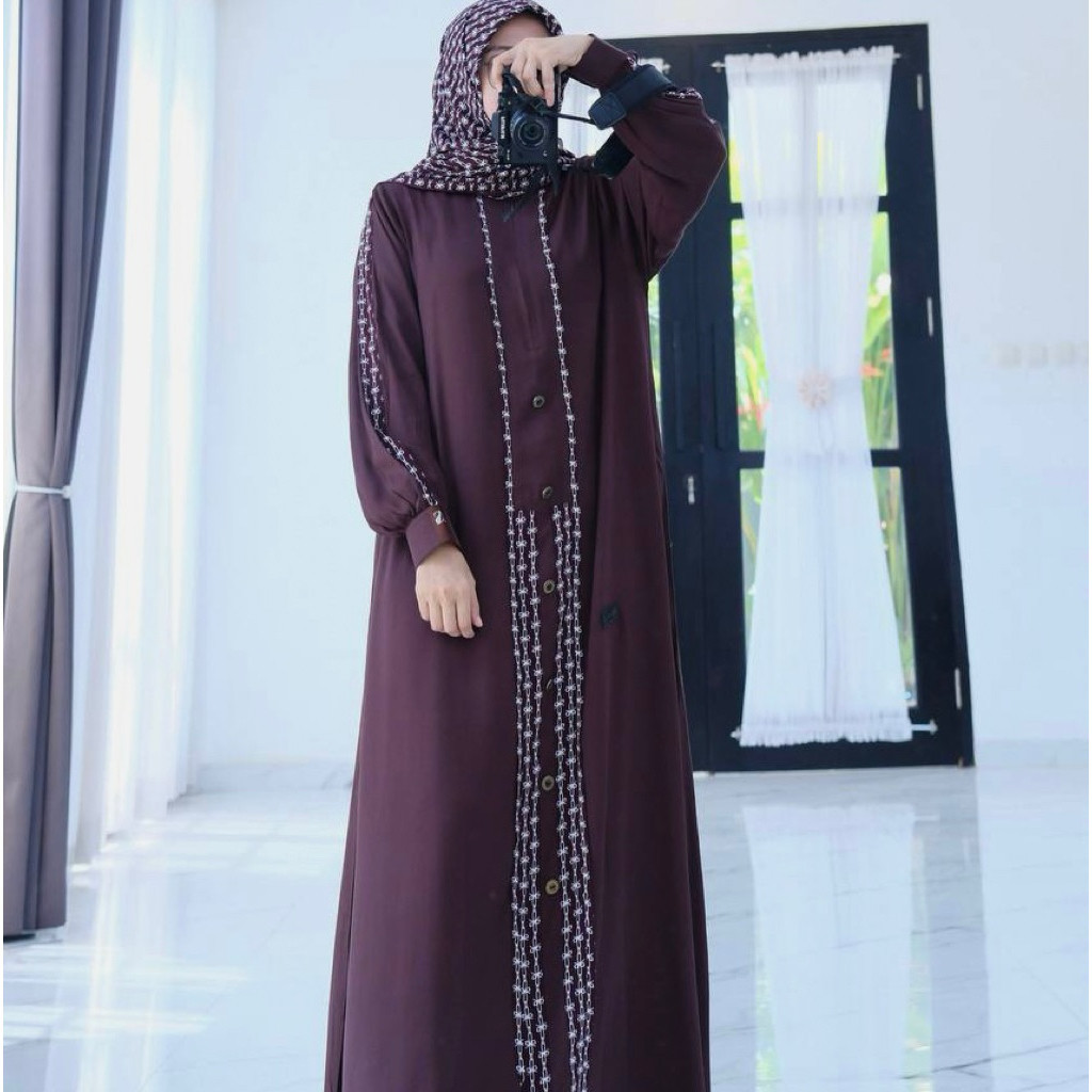 Gamis Syari Terjamin Bisa Untuk Kondangan Muslimah Fashionable Daily Outfit Cocok Untuk Pengajian Ga