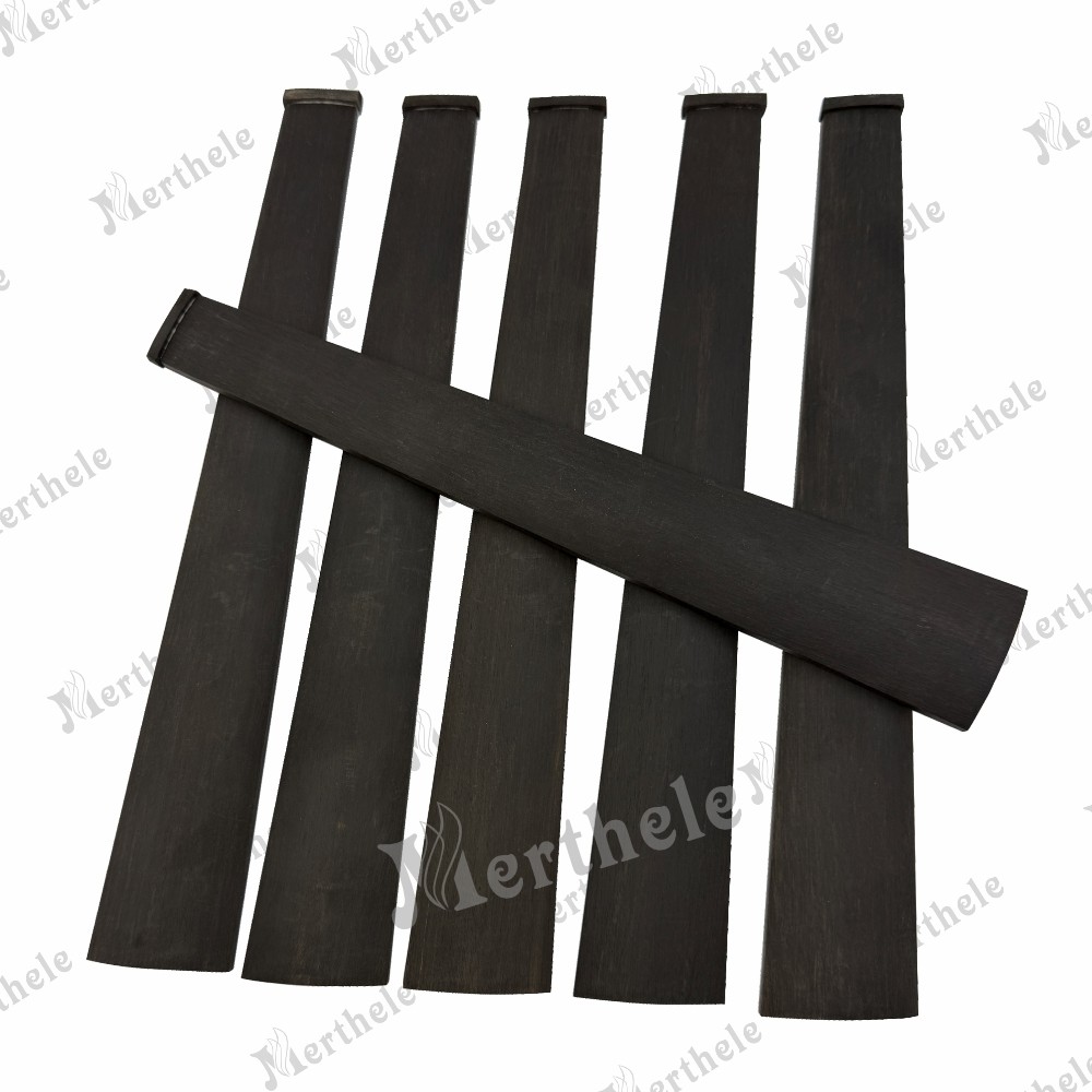 5pcs High Quality Violin Fingerboard Fretboard With Nut Ebony Wood 44