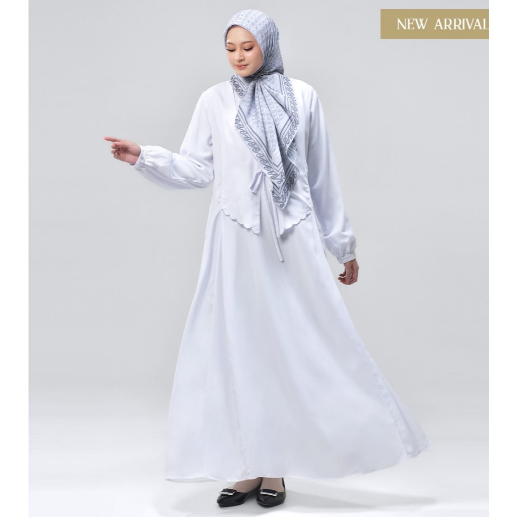 Rabbani ori - Dresslim Shalfina | Dresslim Rabbani | Dress Shalfina | Gamis Dewasa | Gamis Putih | G