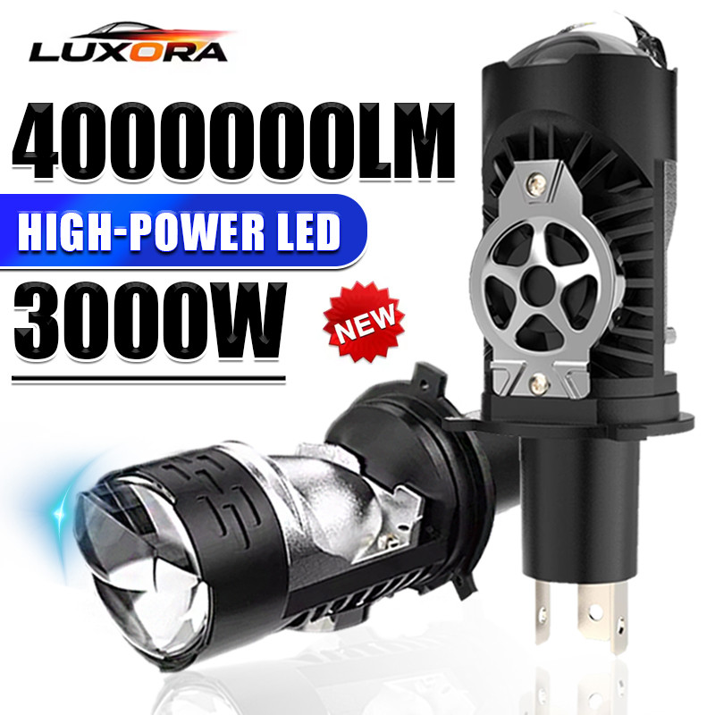 New H4/9003/HB2 LED Headlight Bulbs Projector Lens Canbus Super Bright LED 3000W 4000000LM 6500K Hi/
