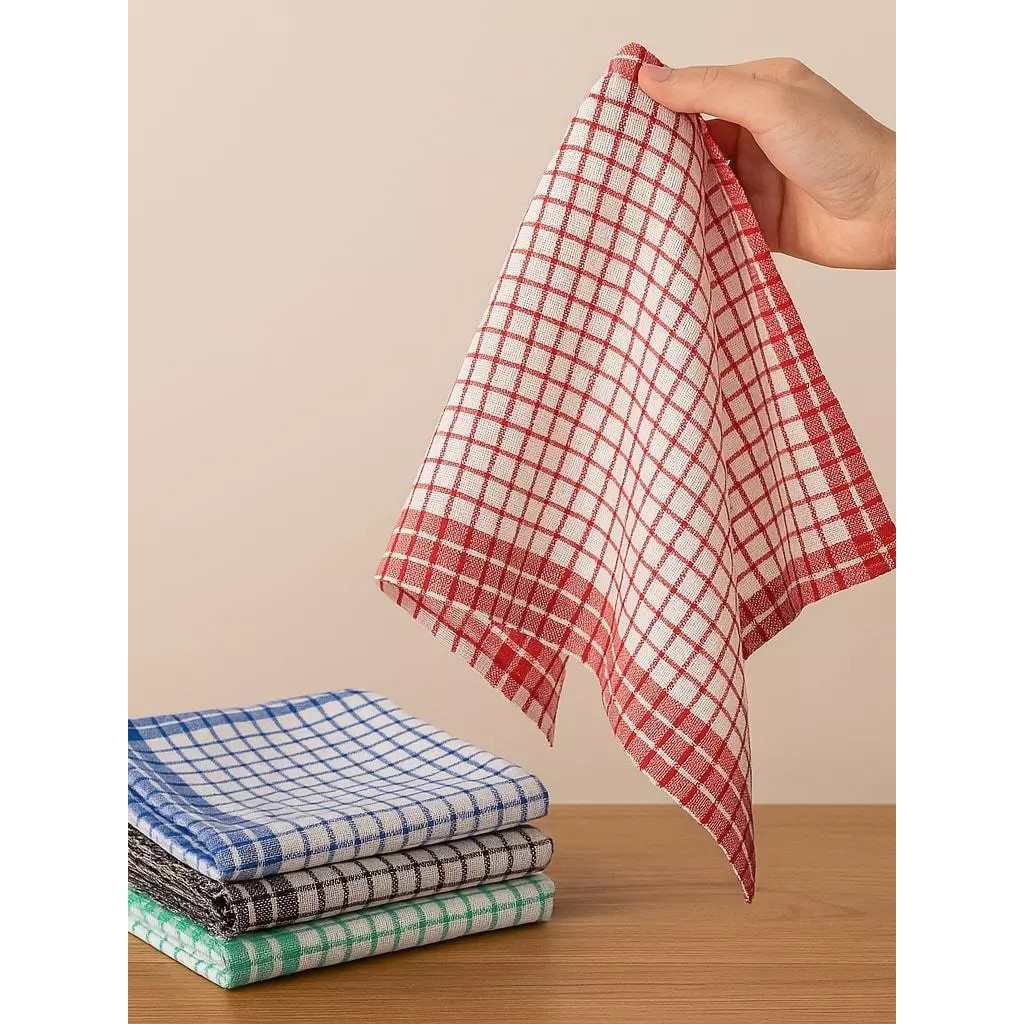 Serbet Kain Lap Kotak Katun Halus Jumbo Multifungsi