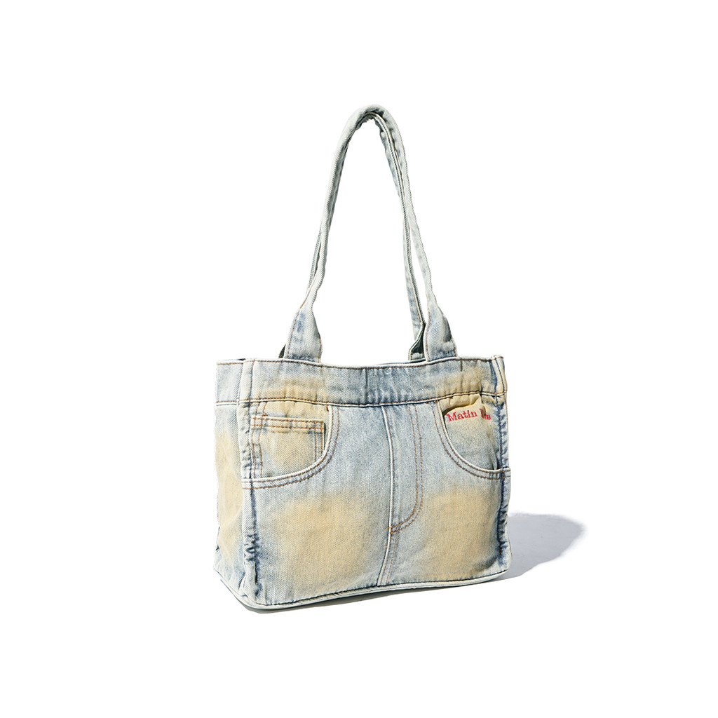 Matin Kim Reworked Denim Tote Bag