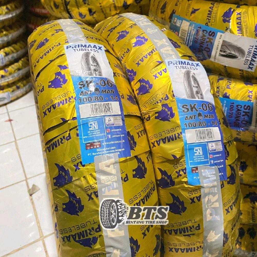 Ban Matic Primax 100/80-14 SK06 ANT-MAN Tubles All Tipe Matic Ring 14